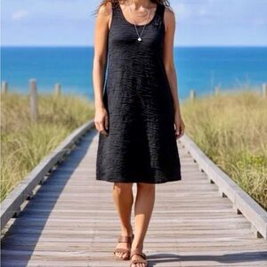 Toad&Co Black Sleeveless Midi Dress